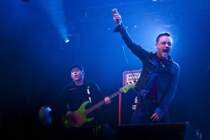 Dave Hause a Hot Water Music társaságában az első napon.